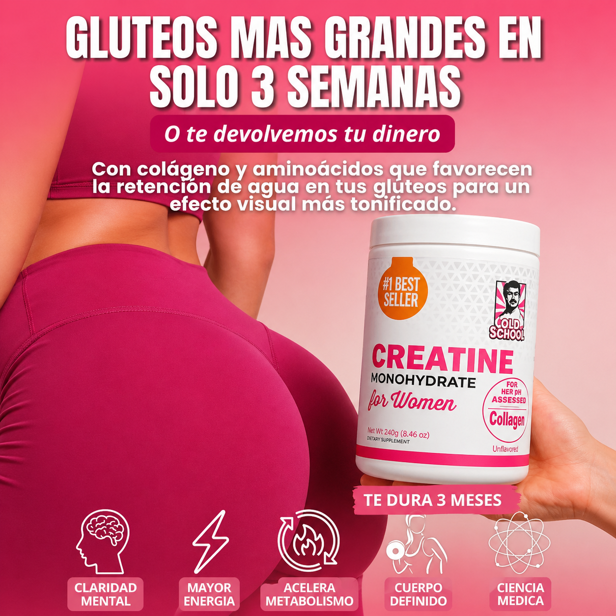 Creatina de mujer OLD SCHOOL